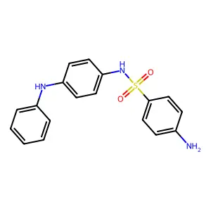 4-amino-N-(4-anilinophenyl)benzenesulfonamide structure