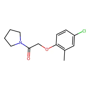 1-[(4-Chloro-2-methylphenoxy)acetyl]pyrrolidine structure