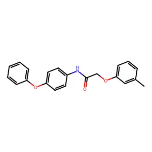 2-(3-甲基苯氧基)-N-(4-苯氧基苯基)乙酰胺 structure
