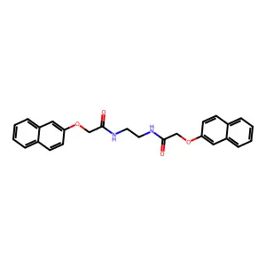 2-naphthalen-2-yloxy-N-[2-[(2-naphthalen-2-yloxyacetyl)amino]ethyl]acetamide structure