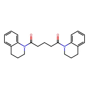 1,5-bis(3,4-dihydro-2H-quinolin-1-yl)pentane-1,5-dione structure