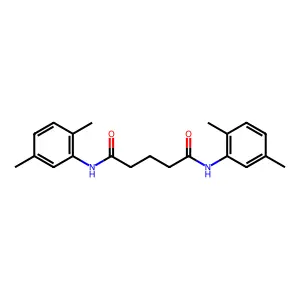 N,N'-bis(2,5-dimethylphenyl)pentanediamide structure