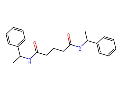N,N'-bis(1-phenylethyl)pentanediamide structure