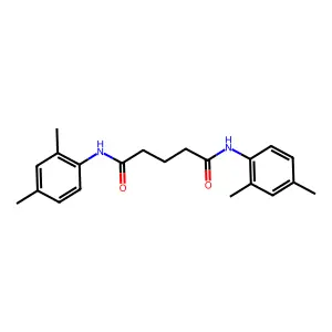 N,N'-bis(2,4-dimethylphenyl)pentanediamide structure