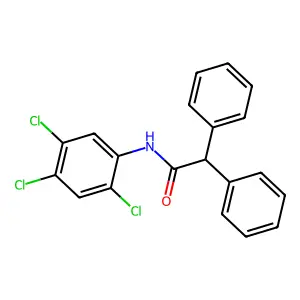 2,2-diphenyl-N-(2,4,5-trichlorophenyl)acetamide structure