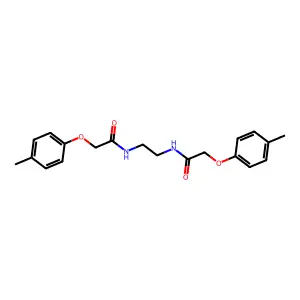 2-(4-methylphenoxy)-N-[2-[[2-(4-methylphenoxy)acetyl]amino]ethyl]acetamide structure