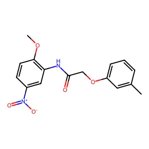 N-(2-methoxy-5-nitrophenyl)-2-(3-methylphenoxy)acetamide structure