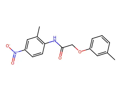 N-(2-methyl-4-nitrophenyl)-2-(3-methylphenoxy)acetamide structure