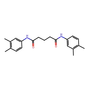 N,N'-bis(3,4-dimethylphenyl)pentanediamide structure