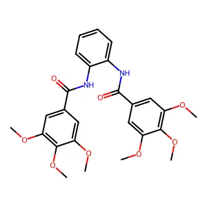 3,4,5-trimethoxy-N-[2-[(3,4,5-trimethoxybenzoyl)amino]phenyl]benzamide structure