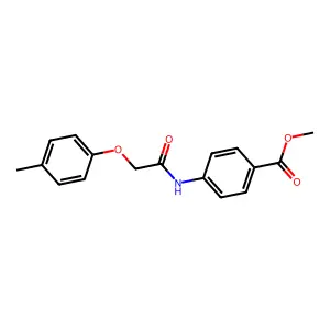 Methyl 4-{[(4-methylphenoxy)acetyl]amino}benzoate structure