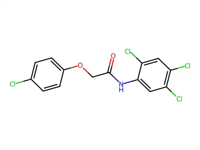 2-(4-chlorophenoxy)-N-(2,4,5-trichlorophenyl)acetamide structure