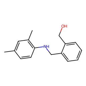 (2-{[(2,4-Dimethylphenyl)amino]methyl}phenyl)methanol structure