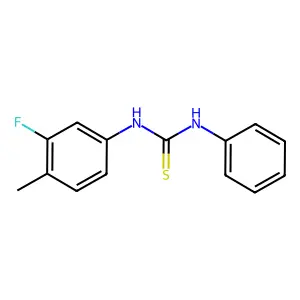 1-(3-Fluoro-4-methylphenyl)-3-phenylthiourea structure