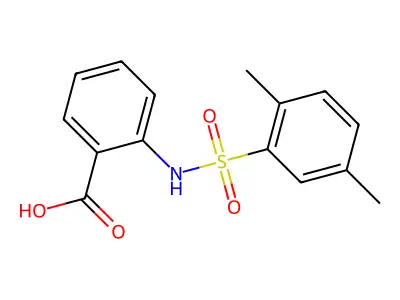 2-(2,5-Dimethyl-benzenesulfonylamino)-benzoic acid structure