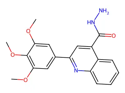 2-(3,4,5-Trimethoxyphenyl)quinoline-4-carbohydrazide structure