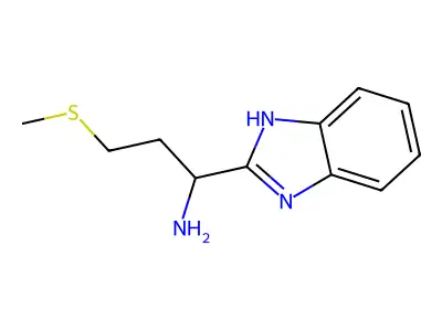 (1S)-1-(1H-1,3-Benzodiazol-2-YL)-3-(methylsulfanyl)propan-1-amine structure