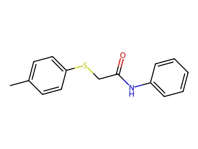 2-[(4-methylphenyl)sulfanyl]-N-phenylacetamide structure