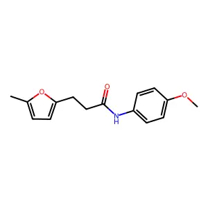 N-(4-methoxyphenyl)-3-(5-methylfuran-2-yl)propanamide structure