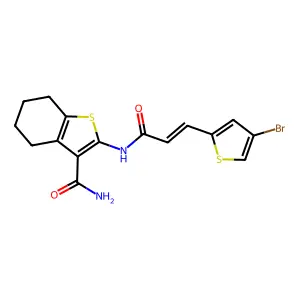 C16H15BrN2O2S2 structure