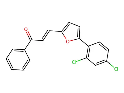 3-[5-(2,4-Dichlorophenyl)furan-2-yl]-1-phenylprop-2-en-1-one structure
