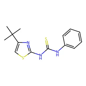 1-(4-Tert-butyl-1,3-thiazol-2-yl)-3-phenylthiourea structure