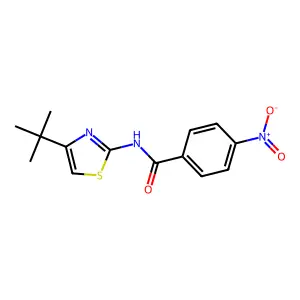 N-(4-tert-butyl-1,3-thiazol-2-yl)-4-nitrobenzamide structure