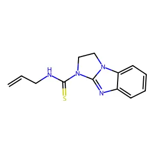 N-prop-2-enyl-1,2-dihydroimidazo[1,2-a]benzimidazole-3-carbothioamide structure