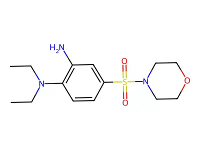 N1,N1-diethyl-4-(morpholine-4-sulfonyl)benzene-1,2-diamine structure