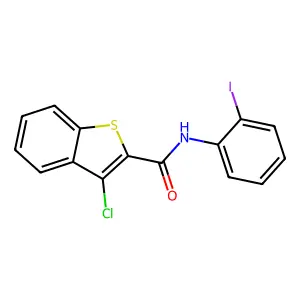 3-Chloro-N-(2-iodophenyl)benzo[b]thiophene-2-carboxamide structure