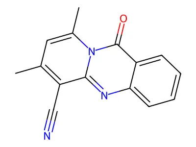 7,9-Dimethyl-11-oxo-11H-pyrido[2,1-B]quinazoline-6-carbonitrile structure
