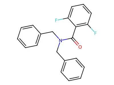 N,N-dibenzyl-2,6-difluorobenzamide structure