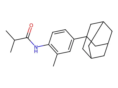 N-(4-adamantanyl-2-methylphenyl)-2-methylpropanamide structure
