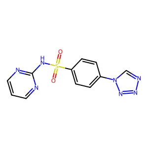 N-(Pyrimidin-2-yl)-4-(1H-tetrazol-1-yl)benzenesulfonamide structure