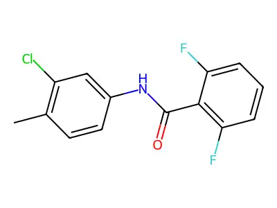 N-(3-chloro-4-methylphenyl)-2,6-difluorobenzamide structure