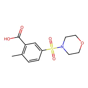 2-Methyl-5-(morpholine-4-sulfonyl)-benzoic acid structure