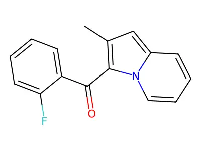 (2-Fluorophenyl)-(2-methylindolizin-3-yl)methanone structure