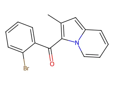 (2-Bromophenyl)-(2-methylindolizin-3-yl)methanone structure