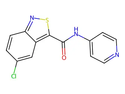 5-Chloro-N-4-pyridinyl-2,1-Benzisothiazole-3-carboxamide structure