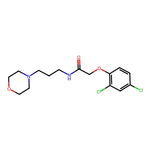 2-(2,4-dichlorophenoxy)-N-(3-morpholin-4-ylpropyl)acetamide structure