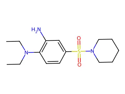 1-N,1-N-diethyl-4-(piperidine-1-sulfonyl)benzene-1,2-diamine structure