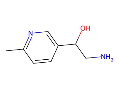 2-Amino-1-(6-methylpyridin-3-yl)ethanol structure