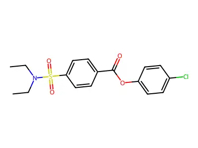 4-Chlorophenyl 4-(diethylsulfamoyl)benzoate structure