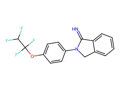 2-[4-(1,1,2,2-tetrafluoroethoxy)phenyl]-3H-isoindol-1-imine structure