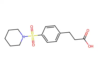 3-(4-(Piperidine-1-sulfonyl)phenyl)propanoic acid structure