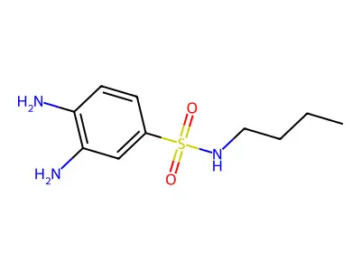 3,4-Diamino-N-butyl-benzenesulfonamide structure