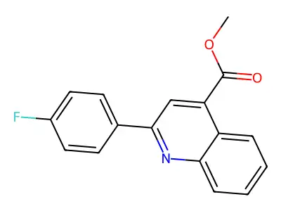 Methyl 2-(4-fluorophenyl)quinoline-4-carboxylate structure