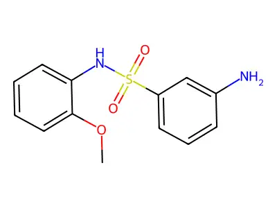 3-amino-N-(2-methoxyphenyl)benzene-1-sulfonamide structure