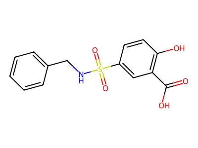 5-(Benzylsulfamoyl)-2-hydroxybenzoic acid structure