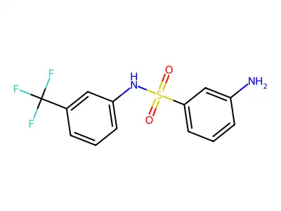 3-amino-N-[3-(trifluoromethyl)phenyl]benzene-1-sulfonamide structure